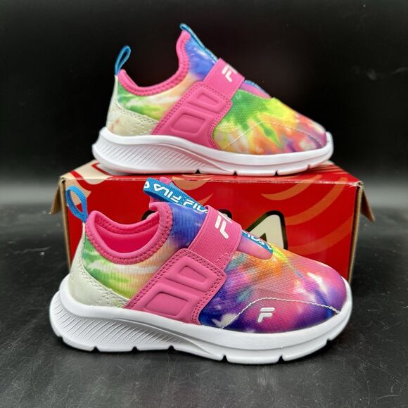 Fila Landbuzzer Tie Dye Infants Size 10 NEW Colorful School Casual - Picture 1 of 9